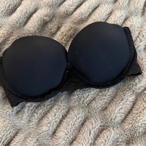 Aerie Black Lace Strapless Bra